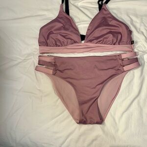 La Vie En Rose Mauve Strappy Bikini size medium